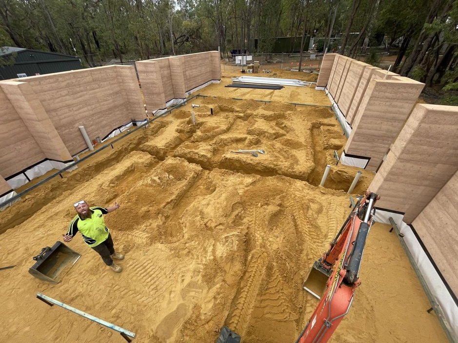 Compacted house pad prepared by Gidge Civil